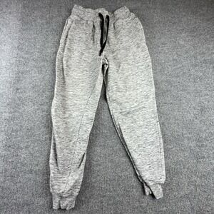 CSG Pants Mens Large Gray Fleece Joggers Sweatpants Drawstring Pockets Athletic